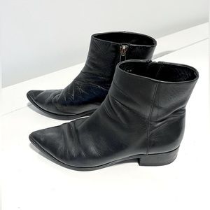 & other stories leather pointed boots size 8